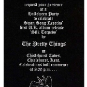 Swan Song Halloween Party 1974 - Chislehurst Caves (invitation)