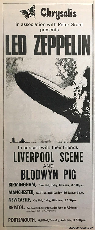 UK Tour ad - June 1969