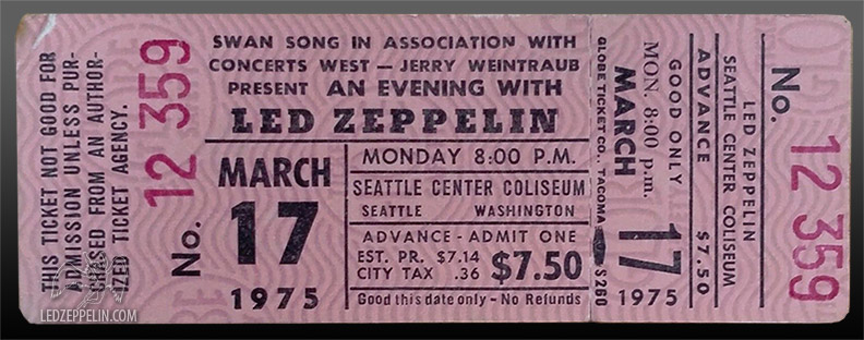 Seattle 3.17.75 full ticket
