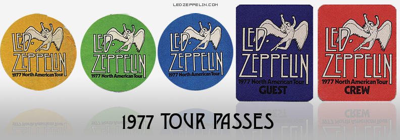 1977 Tour Passes