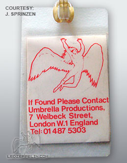 1980 Tour Over Europe - Luggage Tag