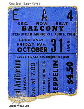 Springfield 10-31-69 ticket