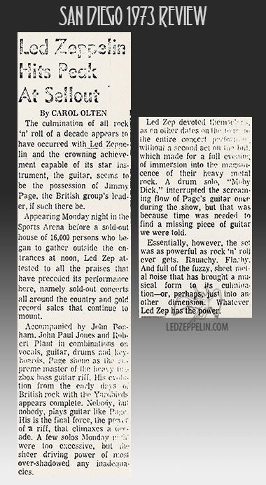 San Diego 5.28.73 review