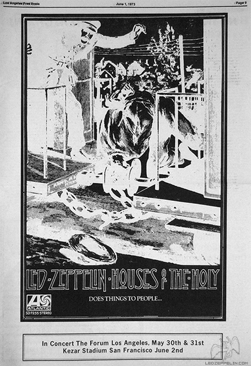 LA - San Fran 1973 ad