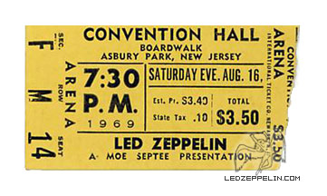 Asbury Park 8.16.69 ticket
