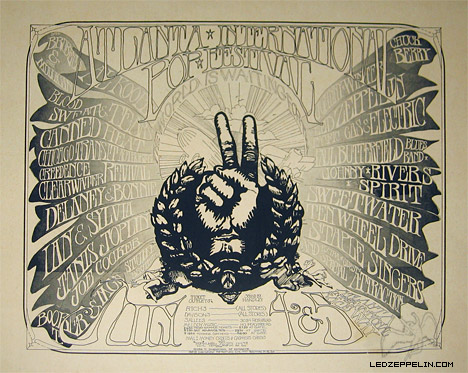 Atlanta Pop Festival 1969 Poster (B)