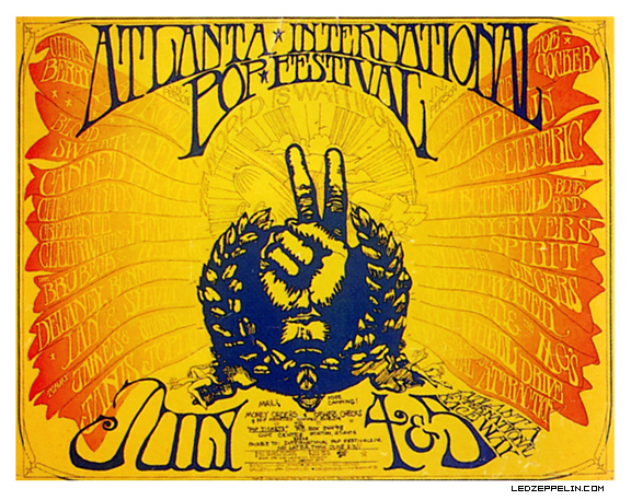 Atlanta Pop Fest. '69 poster