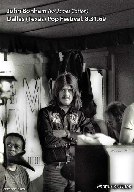 John Bonham (w/ James Cotton) Texas Pop Festival 8-31-69 