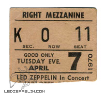 Charlotte 1970 ticket