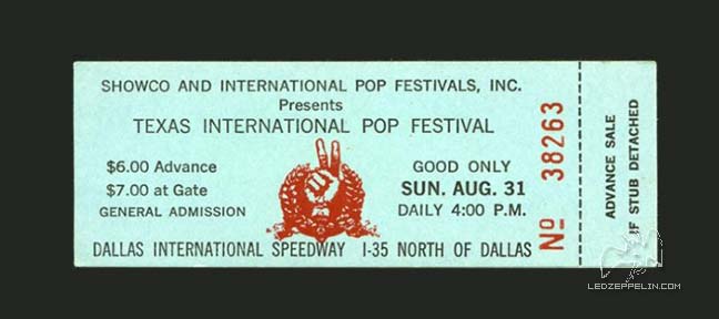 Dallas Pop '69 ticket