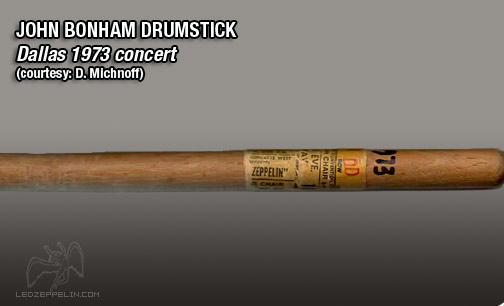 Dallas 1973 - JB drumstick