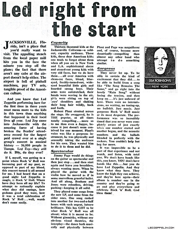 Jacksonville '73 review