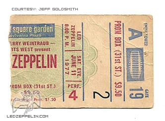 NY 6.11.77 ticket