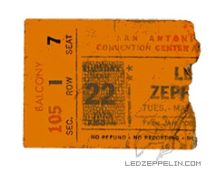 San Antonio 1973 ticket
