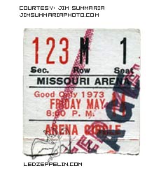 St. Louis 5.11.73 ticket