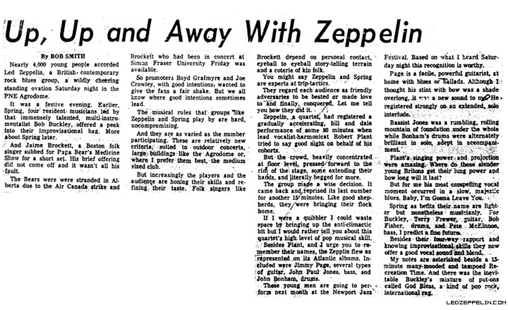 Vancouver '69 review