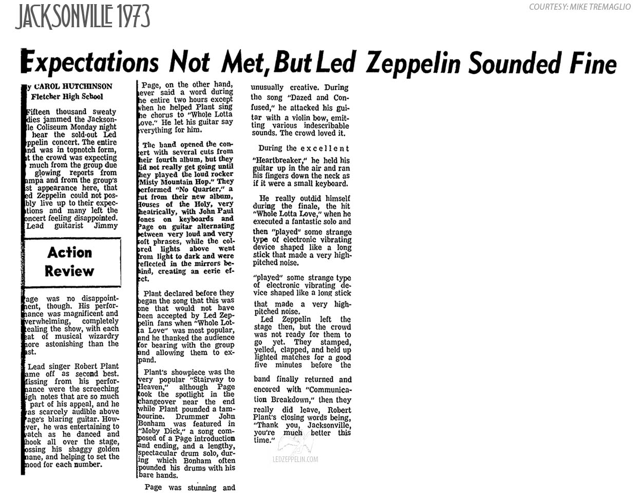 Jacksonville 1973 Review