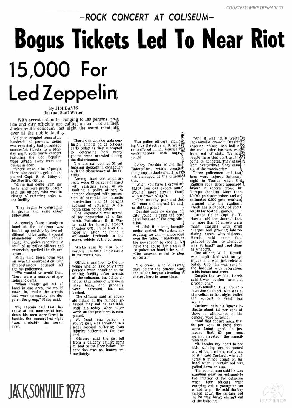 Jacksonville 1973 (Near Riot...)