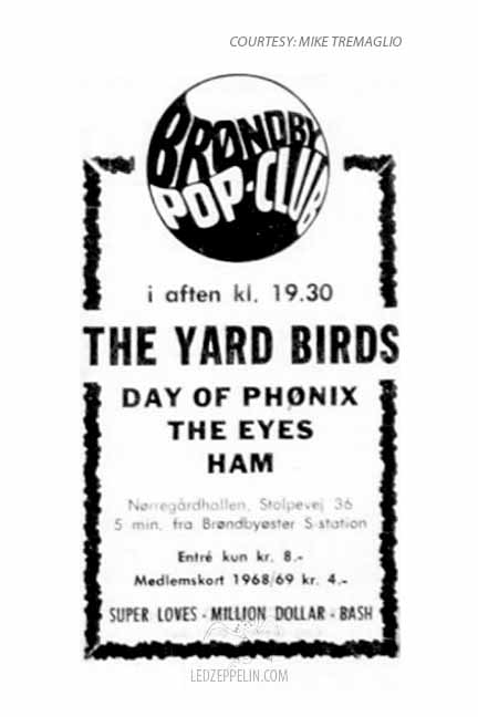 Copenhagen (Brondby Pop Club) 9-7-68 (Ad)
