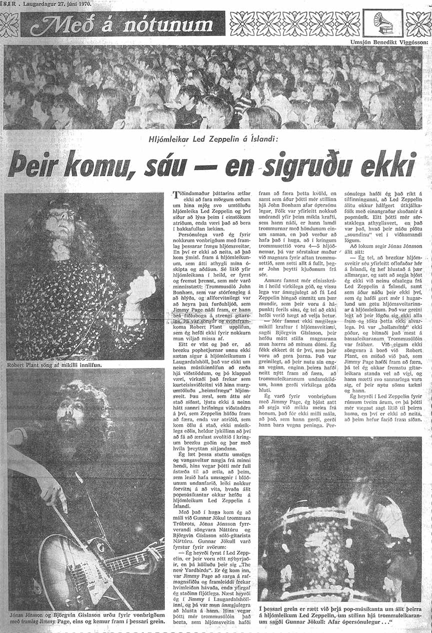 Iceland 1970 (press)
