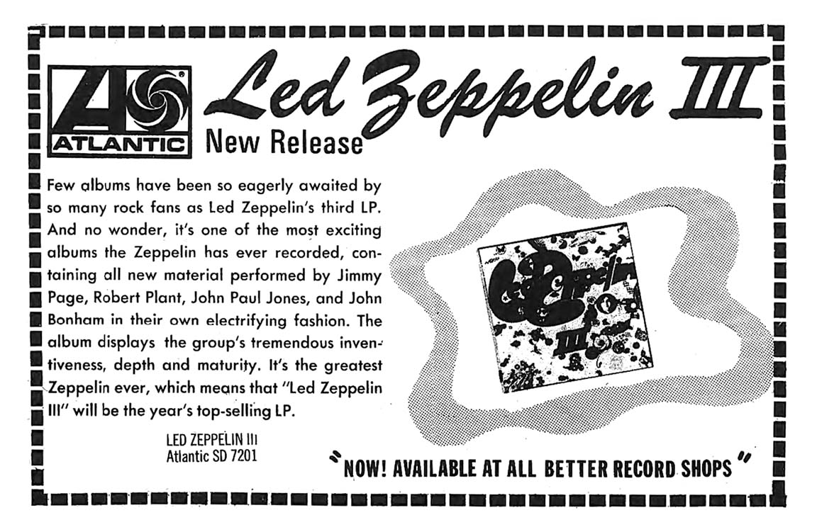 Led Zeppelin III (AD) 1970