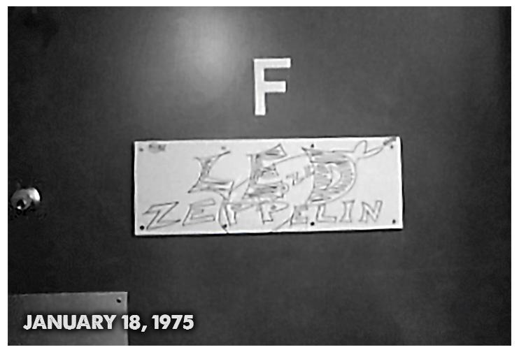 Bloomington 1975 - Dressing Room sign