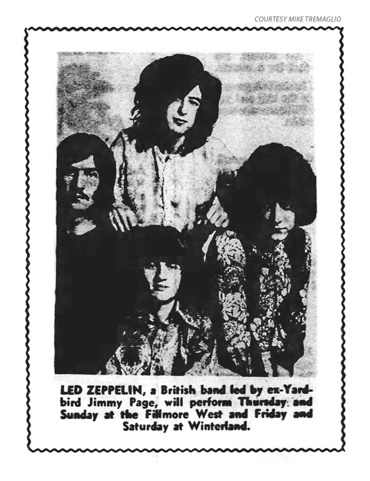 LZ Coming to Fillmore West & Winterland (April 1969)