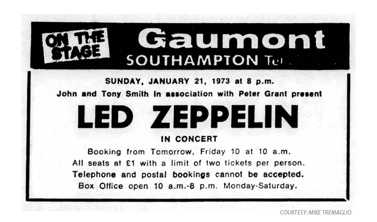 Southampton 1973 ad (Gaumont)