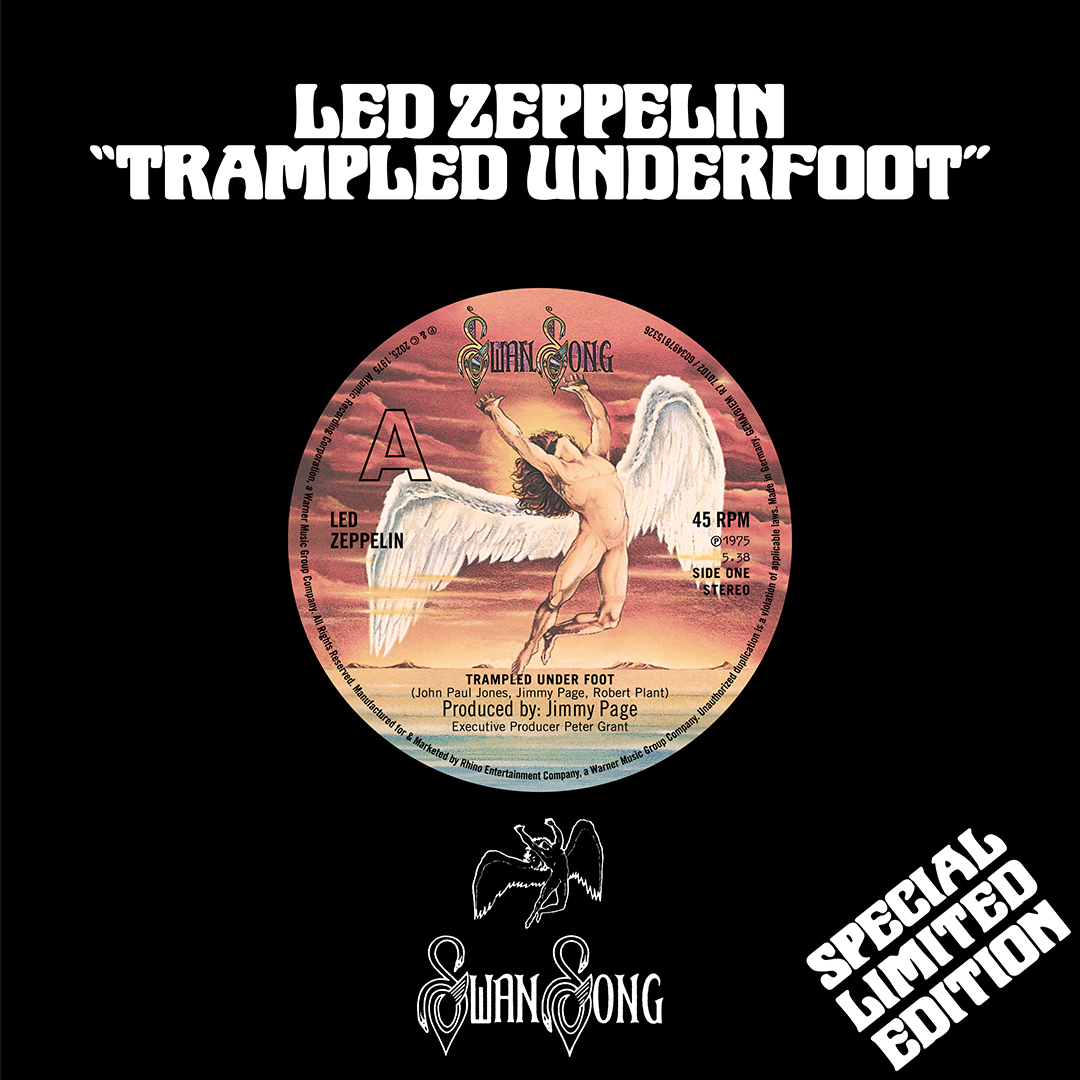 "Trampled Underfoot" 1975 UK 7" Replica Promo single (Coming on Record Store Day, Nov 28, 2025)