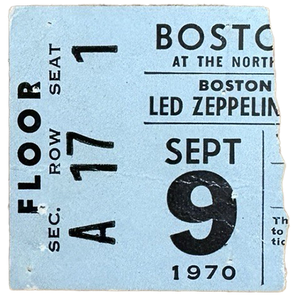 Boston 1970 Ticket (blue)