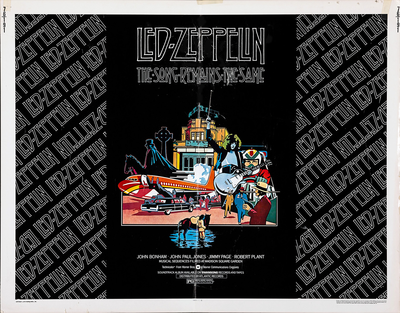 The Song Remains the Same 1976 promo poster ad (landscape)