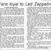 Seattle 1977 Review (Fans Loyal To LZ)