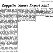 Portland 1970 (review) 'Zeppelin Shows Expert Skill'