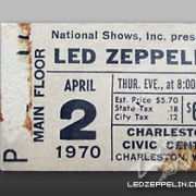 Charleston 1970 ticket