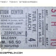 Dallas 3.4.75 ticket