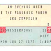 Los Angeles 6-27-77 ticket