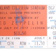Oakland 7-24-77 ticket