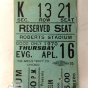 Evansville 1970 ticket