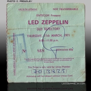 Southampton '71 Ticket