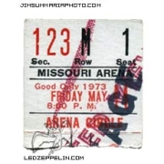 St. Louis 5.11.73 ticket