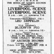 Mother's (Birmingham) 1969 (AD)