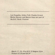 B.U. Rock Festival 1969 (Cancelled Show)