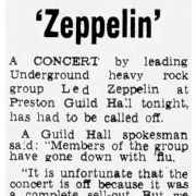 Preston 1973 (Show Off as Flu Grounds Zeppelin)