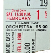 Fillmore East (2-1-69) Ticket 11:30pm Show