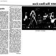 Bloomington (Minneapolis) 1975 Review (Rock n Roll Will Stand)