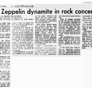 Denver 1972 review (LZ Dynamite In Rock Concert)