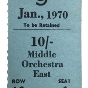 Royal Albert Hall 1970 (Ticket)