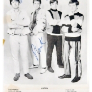 Robert Plant w/ Listen 1966 Autographed Promo