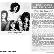 Who's Led Zeppelin? (Chicago, Jan. 1969 | Calumet)