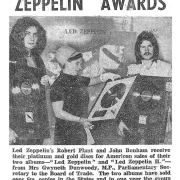 'Zeppelin Awards' Press - Savoy Hotel (UK) 12-11-69